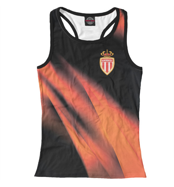 Женская майка-борцовка с изображением Monaco цвета Белый