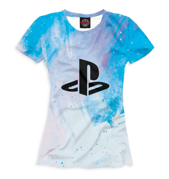 Женская футболка с изображением Sony PlayStation цвета Белый