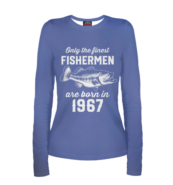 Женский лонгслив с изображением Fishermen 1967 цвета Белый