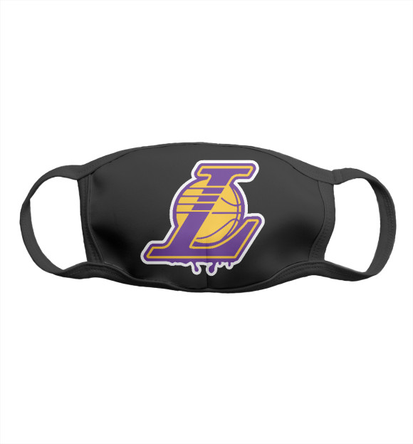 Маска тканевая с изображением Lakers цвета Белый