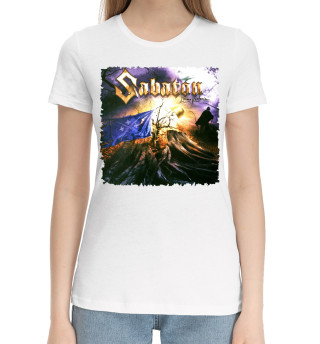 Хлопковая футболка для девочек Sabaton