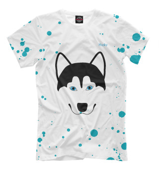 Мужская футболка Husky Dog Breed