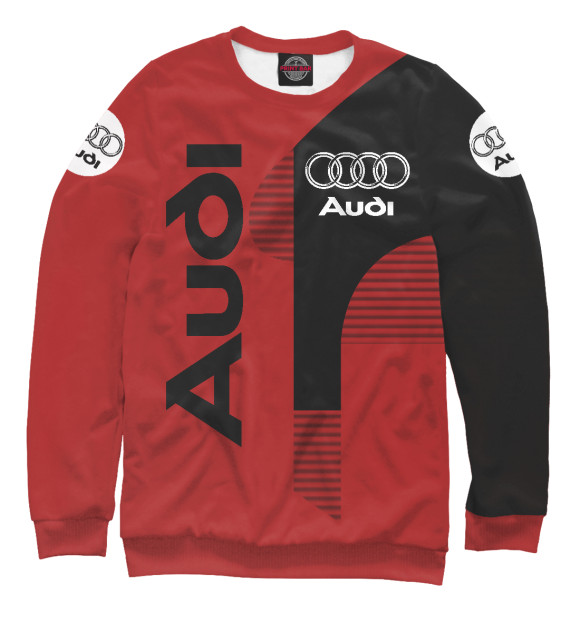 Свитшот для девочек с изображением Audi цвета Белый