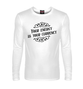 Мужской лонгслив Your energy is your currency