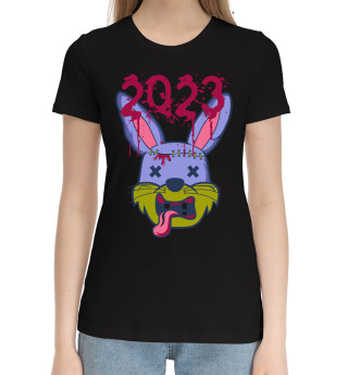 Хлопковая футболка для девочек 2023