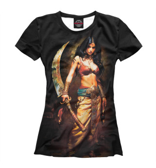 Женская футболка Прекрасная воительница-амазонка