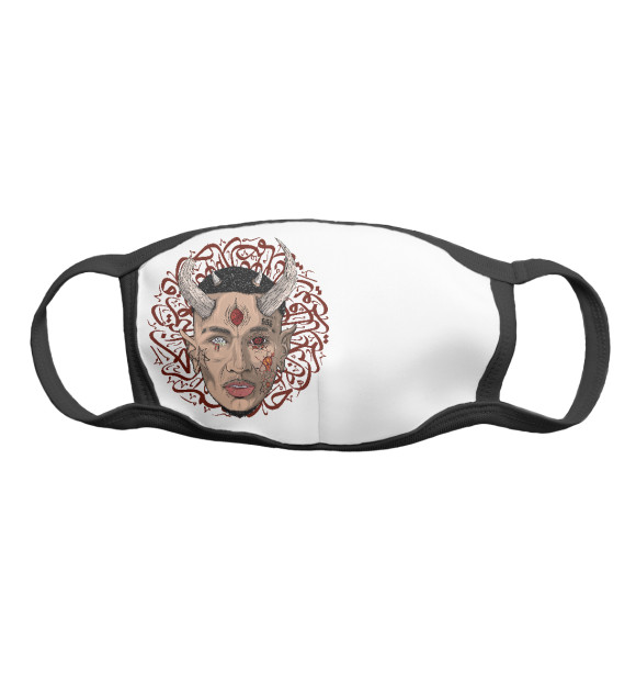 Маска тканевая с изображением МОРГЕНШТЕРН - настоящий Дья цвета Белый