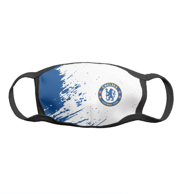Маска тканевая с изображением Chelsea F.C. / Челси цвета Белый
