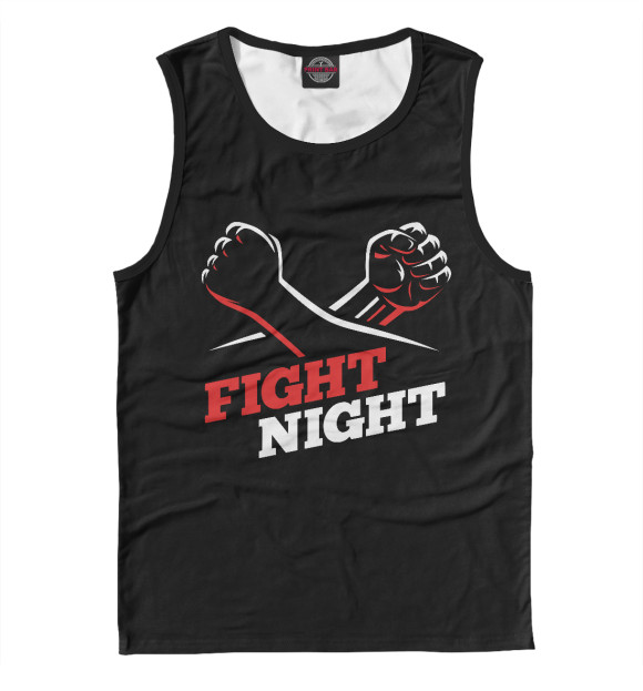 Майка для мальчика с изображением Fight Night цвета Белый