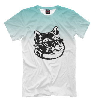 Мужская футболка Deal with It Cat Meme
