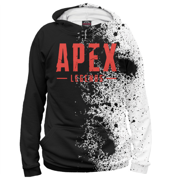 Женское худи с изображением Apex Legends Символ цвета Белый
