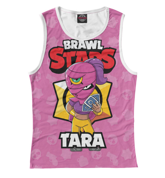 Майка для девочки с изображением Brawl stars Tara цвета Белый