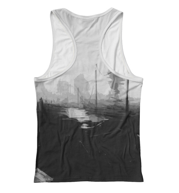 Женская майка-борцовка с изображением STALKER 2 цвета Белый