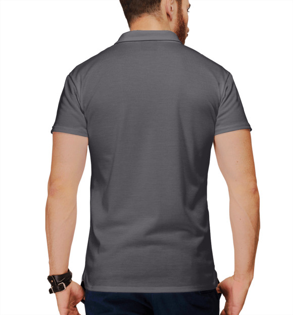 Мужское поло с изображением Цици. Геншин импакт цвета Белый