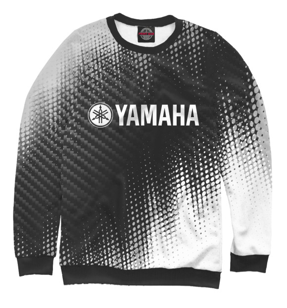 Мужской свитшот с изображением Yamaha Motor / Ямаха цвета Белый