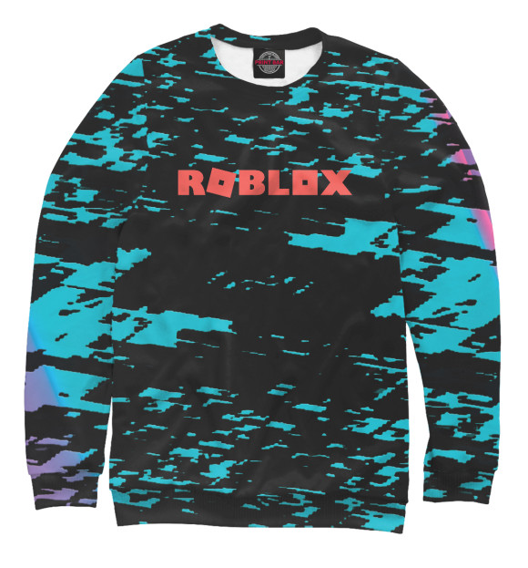 Женский свитшот с изображением Roblox цвета Белый