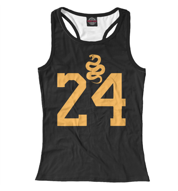 Женская майка-борцовка с изображением Kobe - Black Mamba цвета Белый