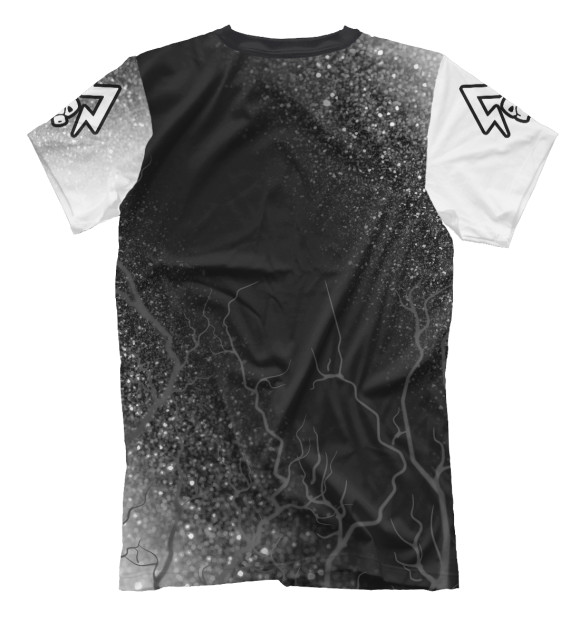 Мужская футболка с изображением Metro Exodus Glitch Black цвета Белый