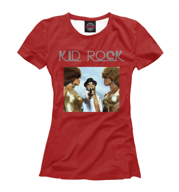 Женская футболка с изображением Kid Rock цвета Белый