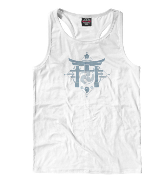 Мужская майка-борцовка с изображением Инадзума цвета Белый