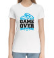 Женская хлопковая футболка GAME OVER