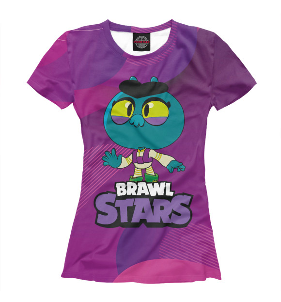 Футболка для девочек с изображением BrawlStars Eve Ева цвета Белый