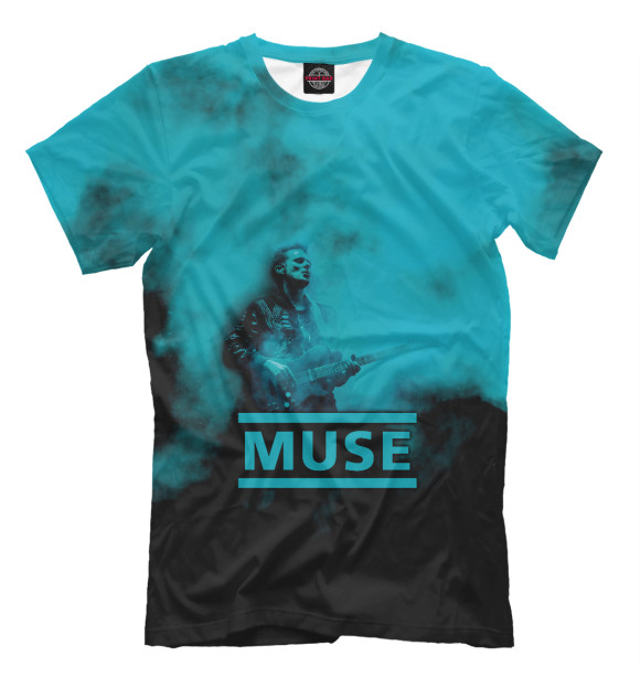 Мужская футболка с изображением Muse цвета Белый