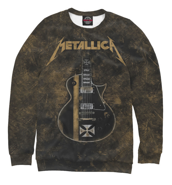 Свитшот для мальчиков с изображением Metallica цвета Белый