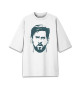 Женская футболка оверсайз Messi
