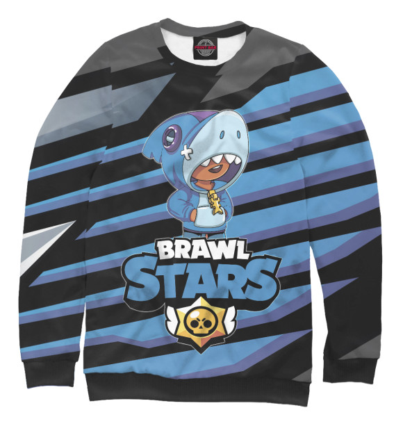 Женский свитшот с изображением Brawl Stars цвета Белый