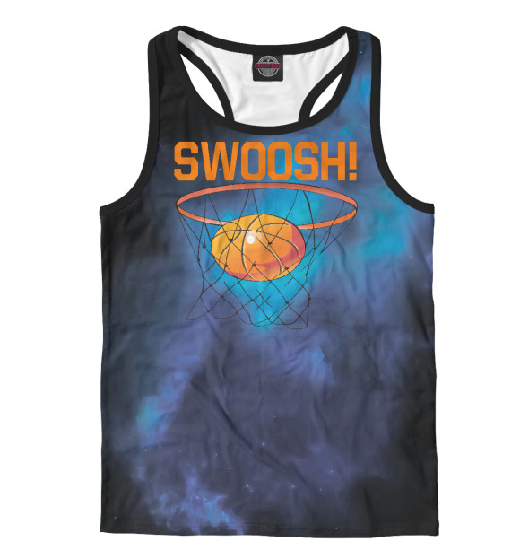 Мужская майка-борцовка с изображением Swoosh цвета Белый