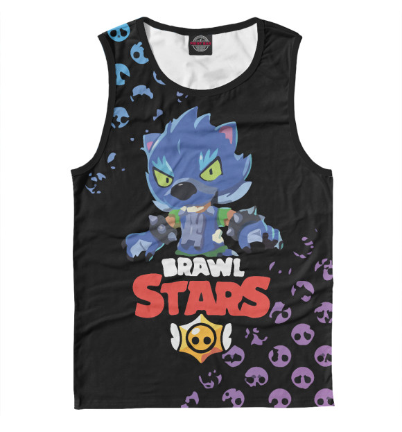 Майка для мальчика с изображением Brawl Stars цвета Белый