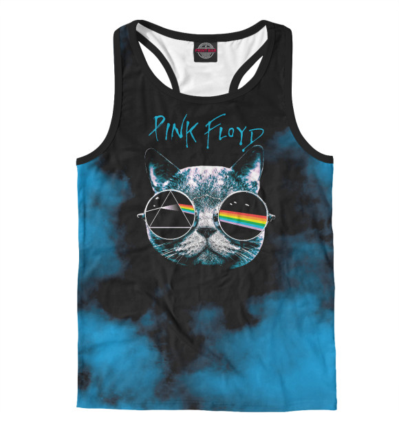 Мужская майка-борцовка с изображением Pink Floyd цвета Белый