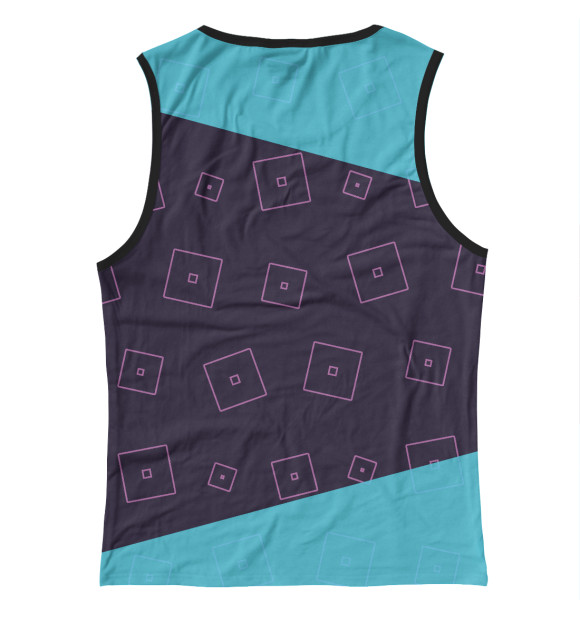 Майка для девочки с изображением Roblox / Роблокс цвета Белый