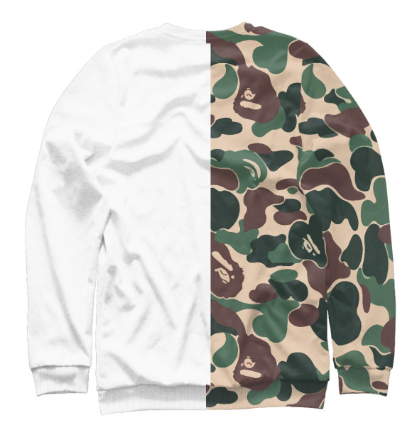 Свитшот для мальчиков с изображением BAPE цвета Белый