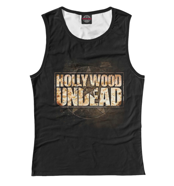 Майка для девочки с изображением Hollywood Undead цвета Белый