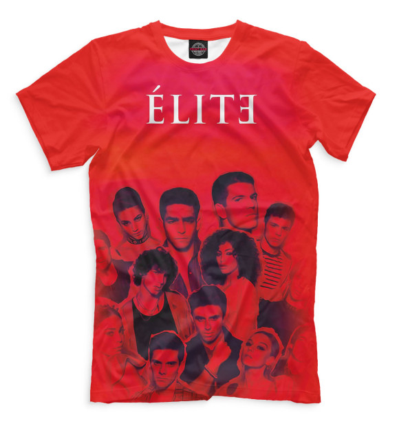 Мужская футболка с изображением Elite цвета Белый