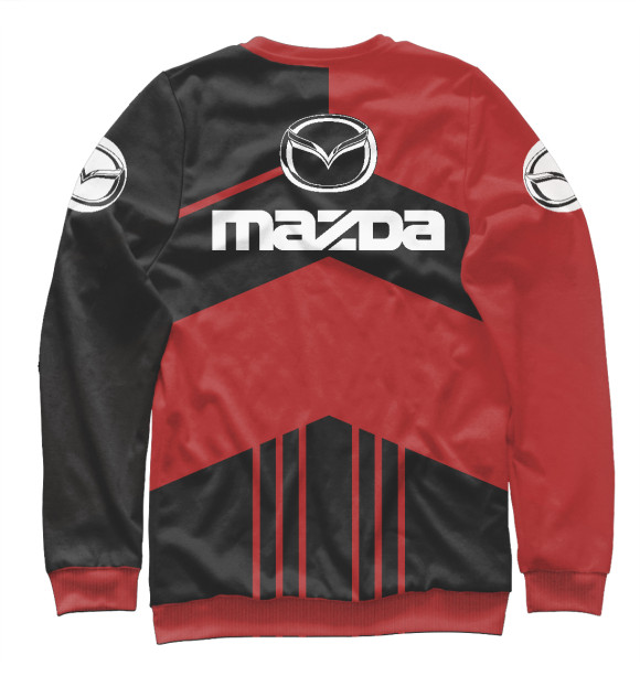 Женский свитшот с изображением Mazda цвета Белый