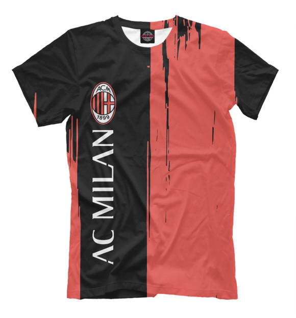 Футболка для мальчиков с изображением AC Milan цвета Белый