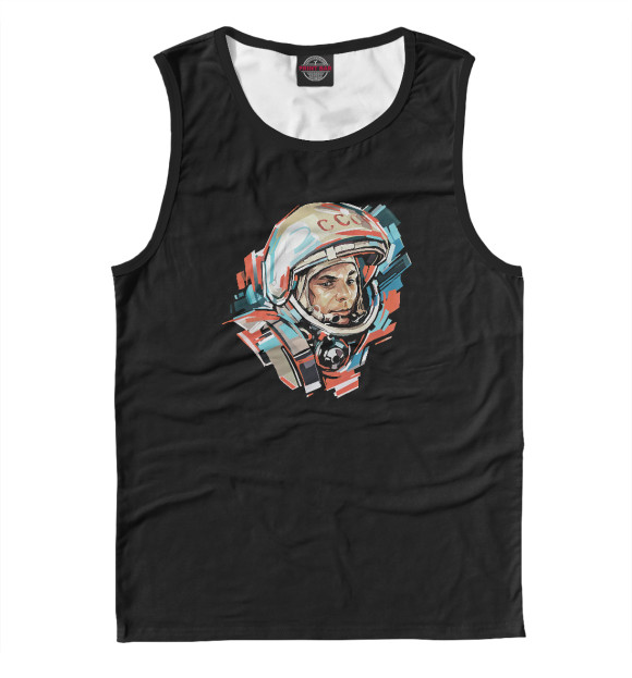 Майка для мальчика с изображением Советский космонавт цвета Белый