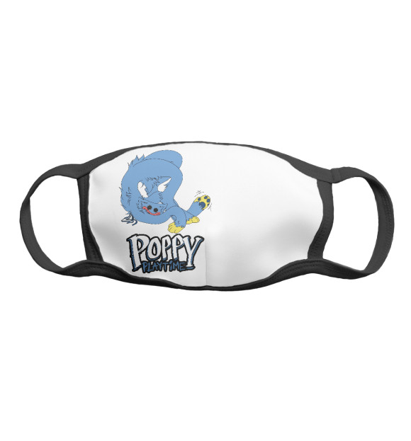 Маска тканевая с изображением Веселый Хагги Вагги цвета Белый