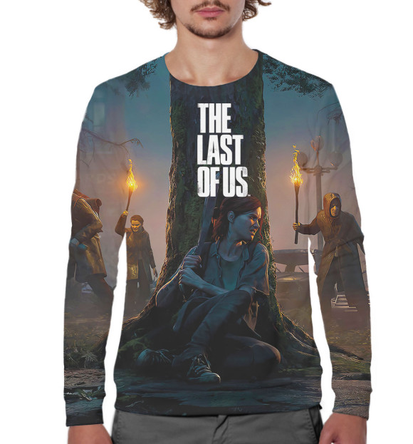 Мужской свитшот с изображением The Last of Us цвета Белый