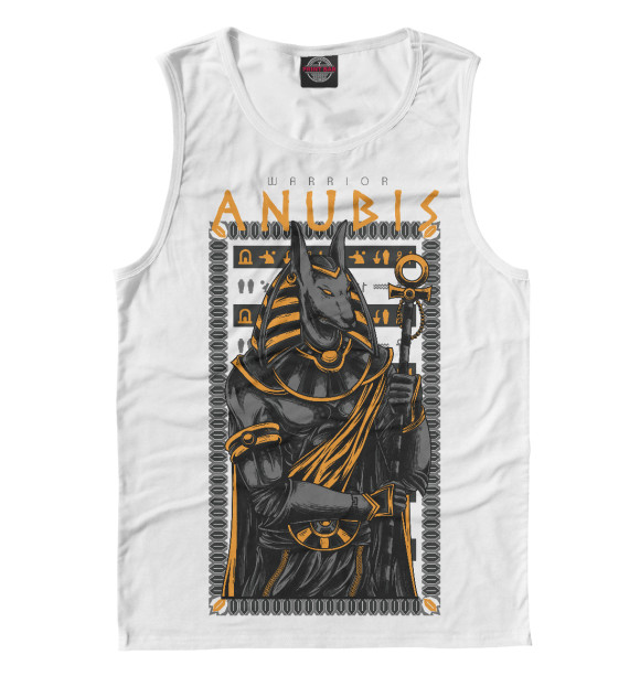 Майка для мальчика с изображением Anubis warrior цвета Белый