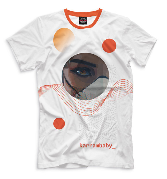 Футболка для мальчиков с изображением Karrambaby цвета Белый