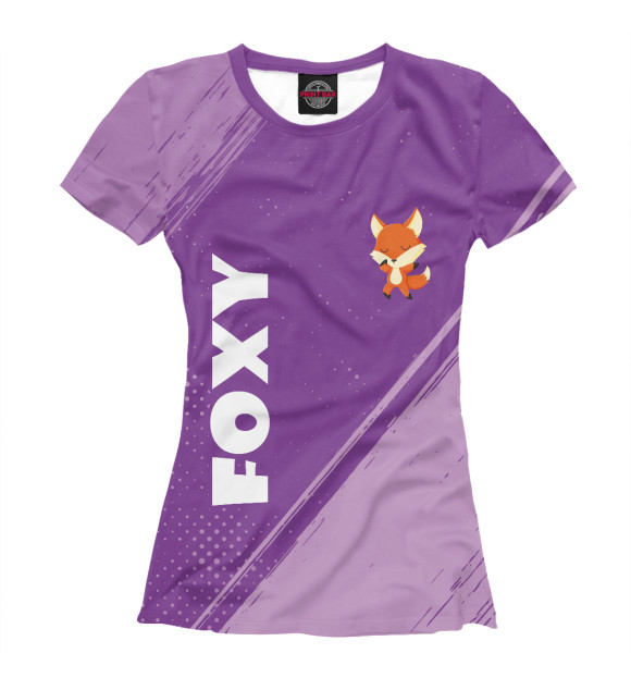 Футболка для девочек с изображением Лисичка / Foxy цвета Белый