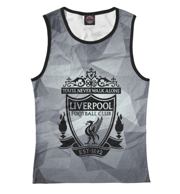 Женская майка с изображением Liverpool sport цвета Белый