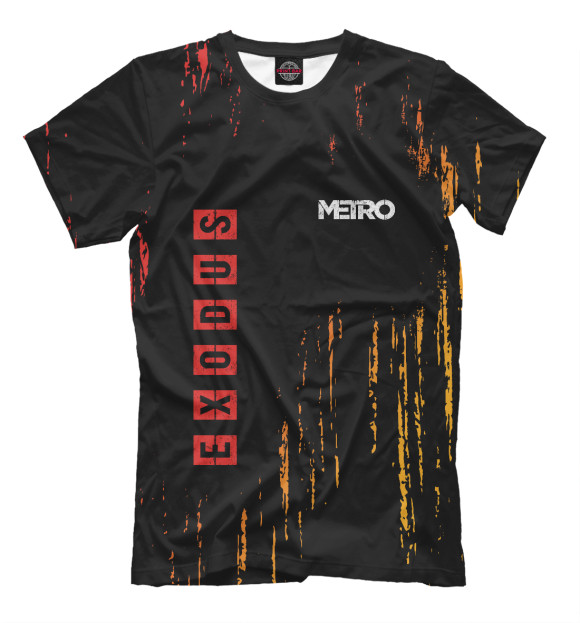 Мужская футболка с изображением Metro Exodus / Метро Исход цвета Белый