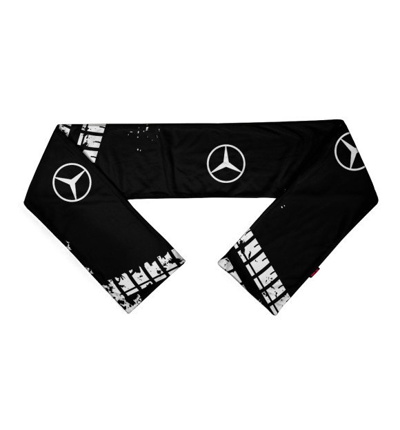 Шарф с изображением Mercedes-Benz abstract sport uniform цвета Белый