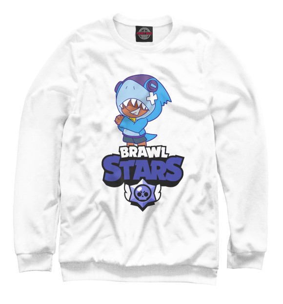 Свитшот для девочек с изображением Brawl Stars цвета Белый