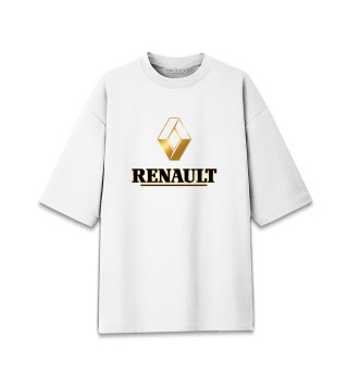 Футболка для девочек оверсайз Renault Gold